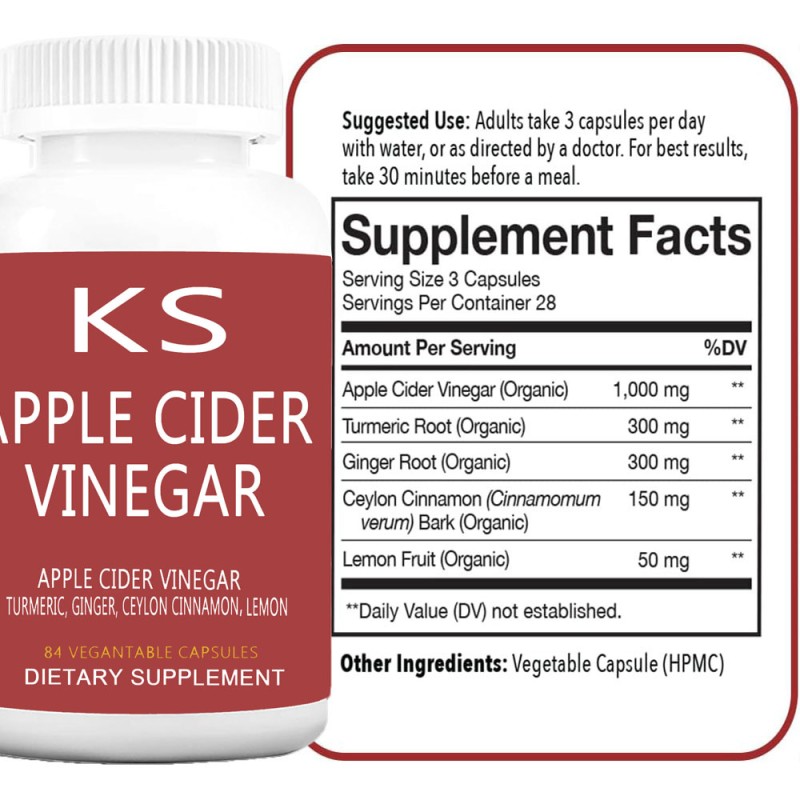 Apple Cider Vinegar Capsules Supplier - Natural Detox Sports Nutrition Weight
