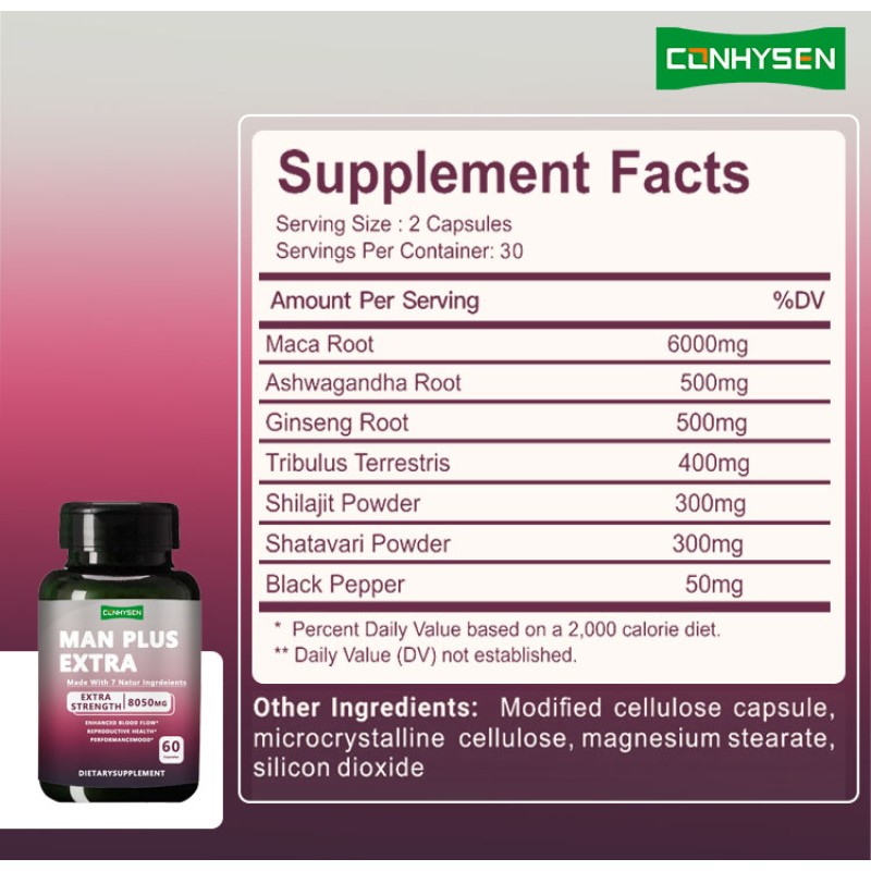 Maca Root Capsules Supplier - Man Plus Strong Power Energy Provide