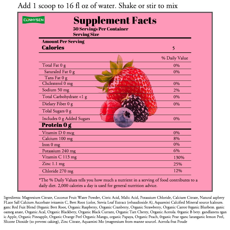 Electrolyte Powder Factory - Private Label Hydration Drink Mix Minerals
