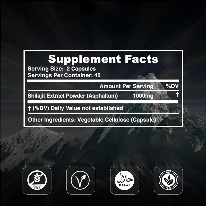 Shilajit Capsule Manufacturer - Natural Pure Himalayan Food Supplement