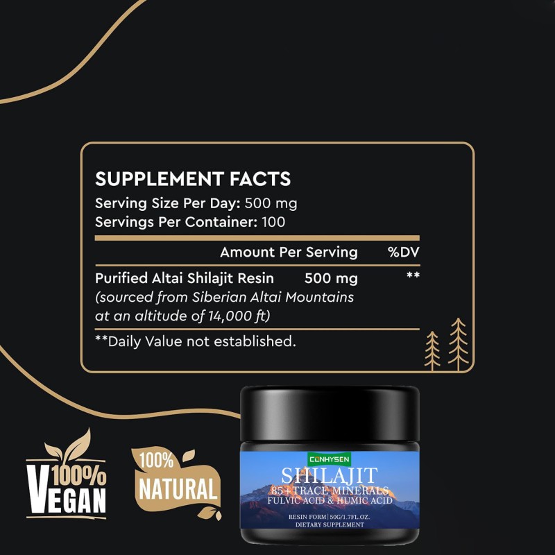 Shilajit Resin Manufacturer - OEM with Fulvic Acid Trace Minerals Stamina