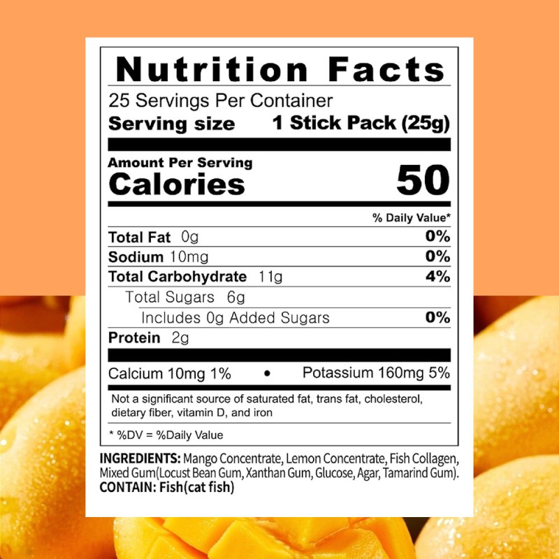 Collagen Jelly Supplier - Best Sale Mango Jelly Sugar-Free Antioxidant