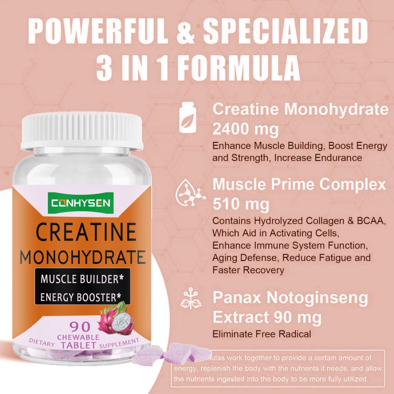 Creatine Tablets Manufacturer - OEM Private Label Sports Nutrition Energy