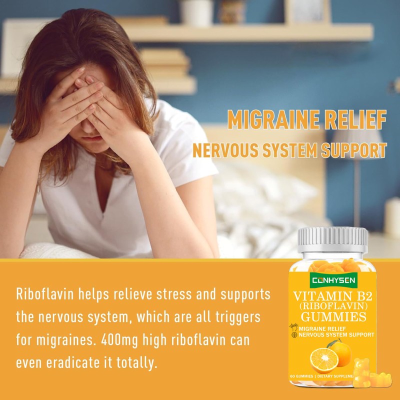 Vitamin B2 Gummies Supplier - Vegan 400mg High Riboflavin Stress Relief