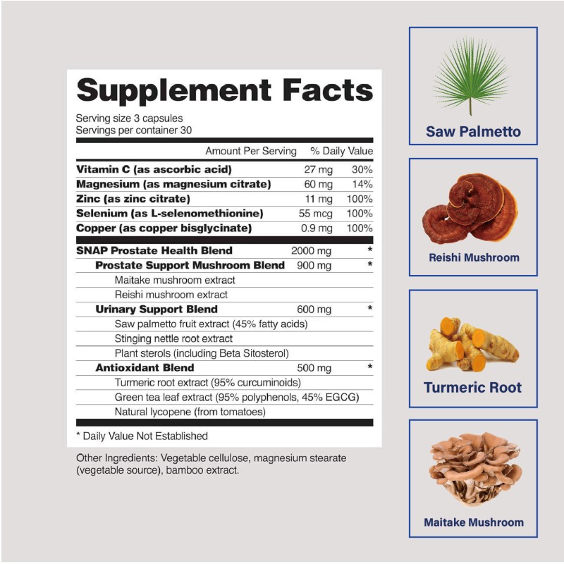 Prostate Capsules Manufacturer - Men's Herbal Saw Palmetto Pygeum Formula