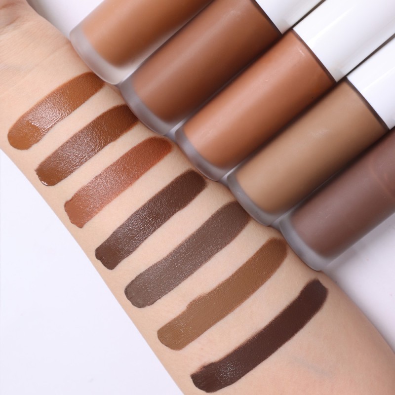 Liquid Foundation Factory - OEM Full Coverage Dark Skin