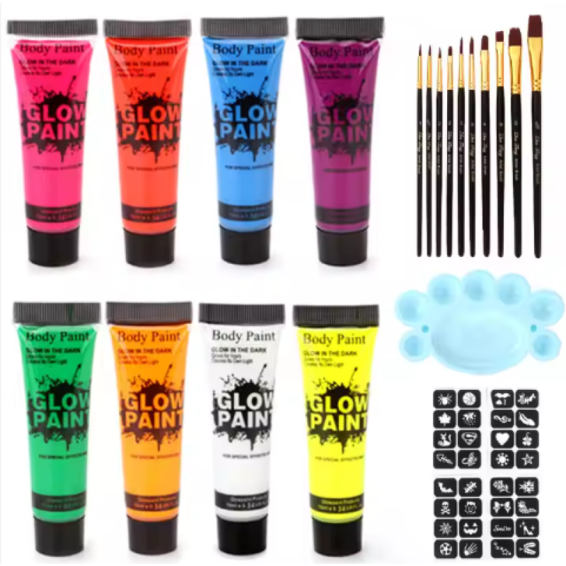 Body Painting Kit Supplier - OEM 8 Colors Cosplay Makeup