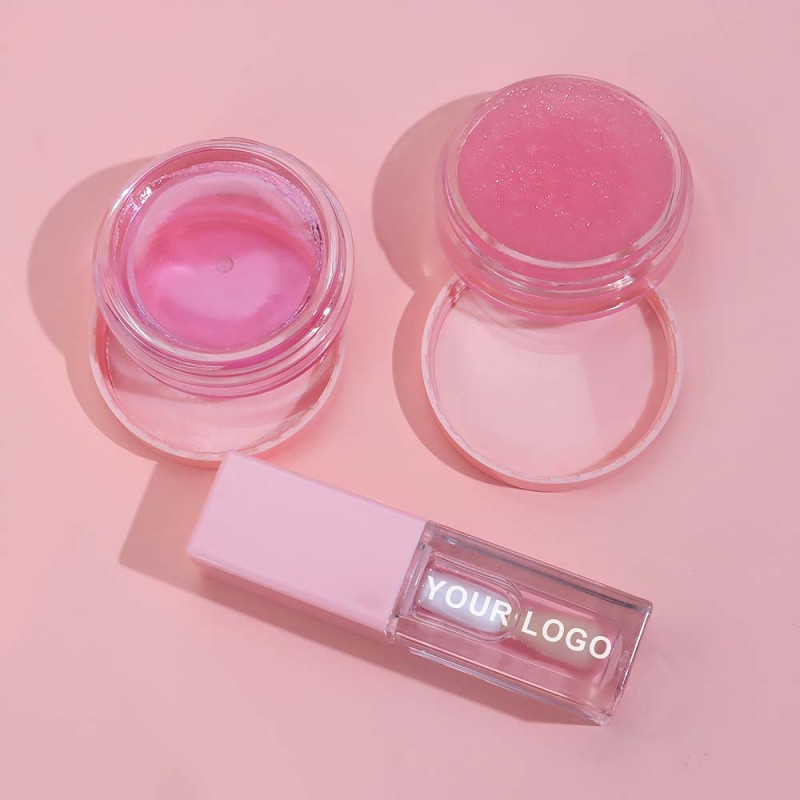 Lip Care Kit Manufacturer - OEM Pink Balm Scrub Set