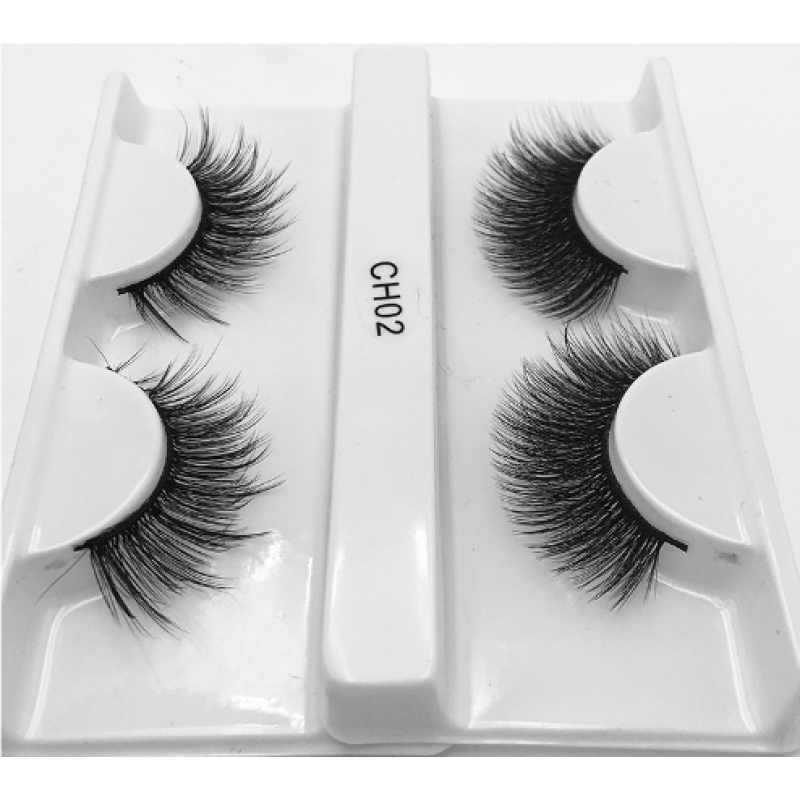 Fake Eyelashes Supplier - OEM 2 Pairs 8D Natural