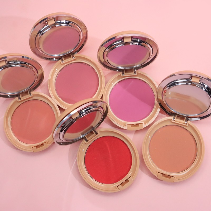 Blush Palette Supplier - OEM Apricot Package Vegan Powder