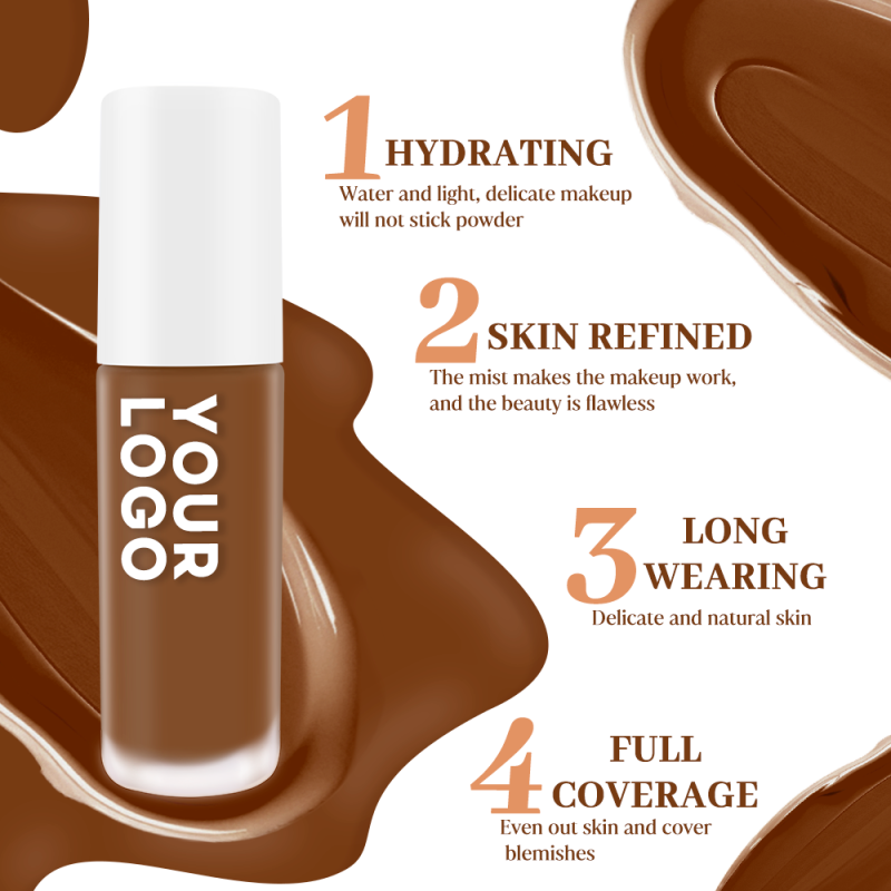 Liquid Foundation Factory - OEM 23 Shade Full Coverage Matte