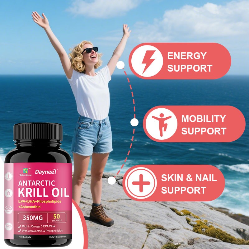 Astaxanthin Softgels Supplier - Wins Town Krill Oil Energy Support