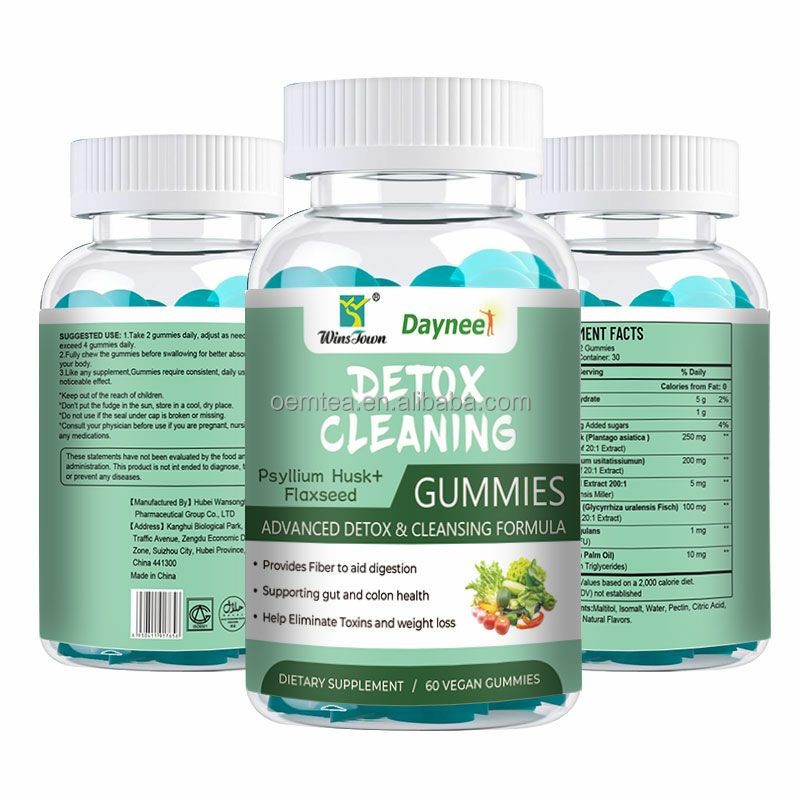 Detox Gummies Factory - Psyllium Husk Flaxseed Gut Colon Health