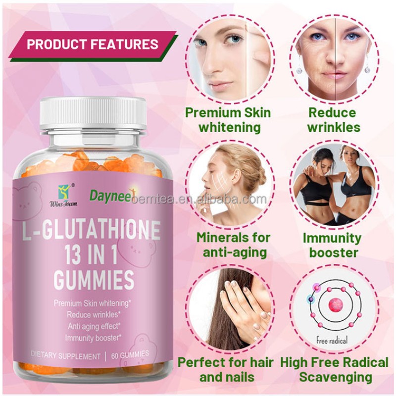 Glutathione Gummies Supplier - OEM Organic 13 in 1 Brightening