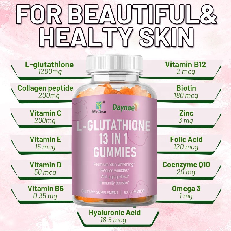 Glutathione Gummies Supplier - OEM Organic 13 in 1 Brightening