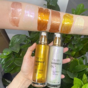 Body Shimmer Oil Supplier - Vegan Waterproof Long Lasting Custom Shimmer Oil