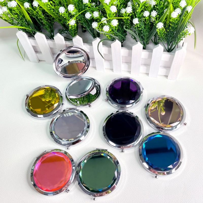 Pocket Mirror Factory - Cosmetic Metal Personalized Round Travel Mirror