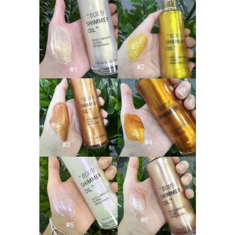 Body Glitter Oil Factory - High Quality Shimmer Glitter Custom logo Highlighter