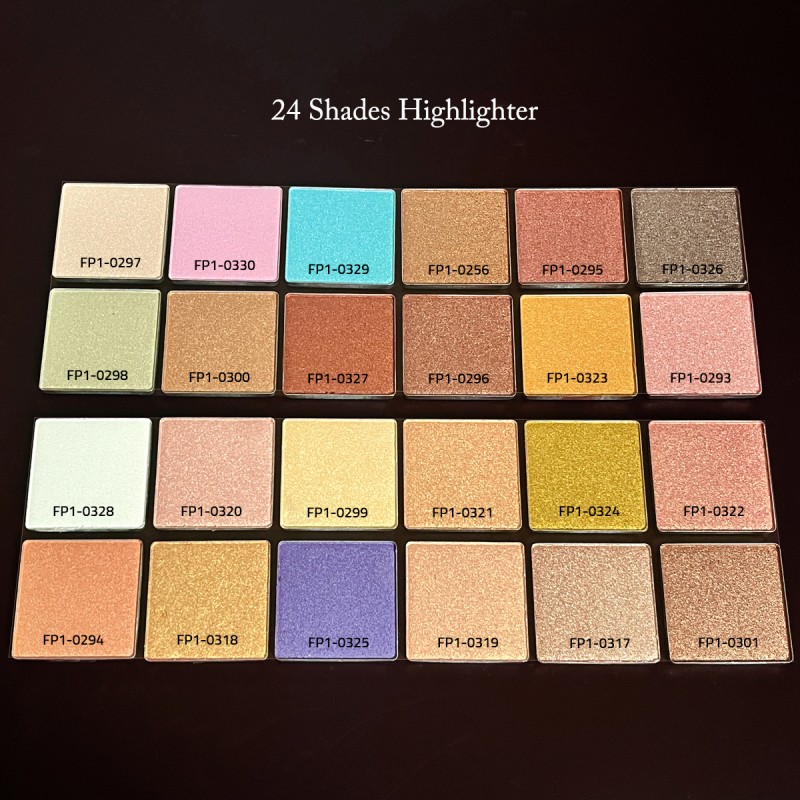 Highlighter Palette Supplier - Talc Free Cute Vegan Shiny Highlighter Palette