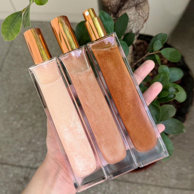 Shimmer Dry Oil Supplier - Private Label Shimmering Vegan Face Hair Dry Oil