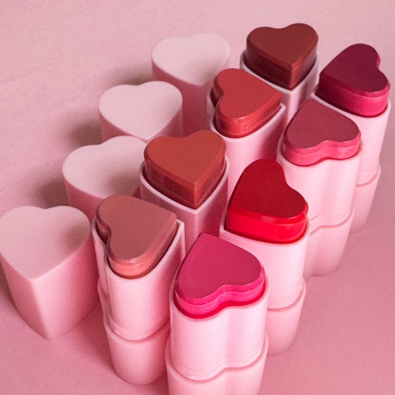 Blush Stick Manufacturer - New Design Wholesale Private Label Heart Blush Stick