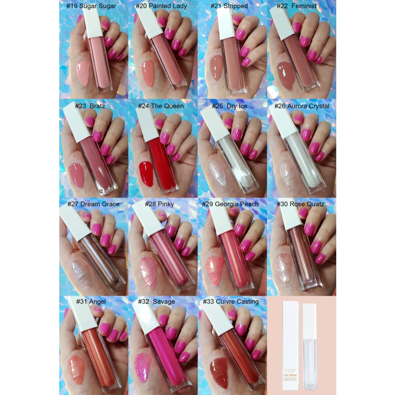 Lip Gloss Manufacturer - Wholesale No Logo Waterproof Shimmer Lip Gloss