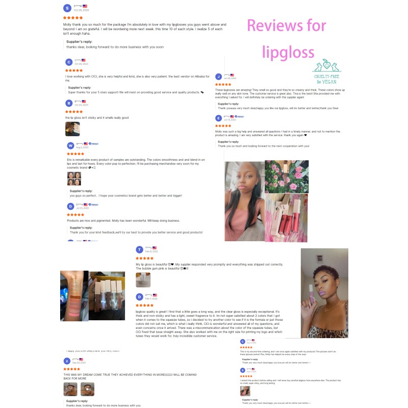 Holographic Lip Gloss Manufacturer - Colorful Chameleon Low Moq Glossy Lipgloss