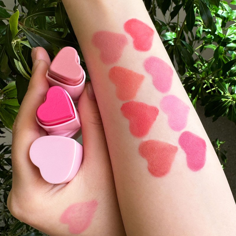 Blush Stick Factory - Private Label Heart Blush Pigmented Vegan Cream Blush