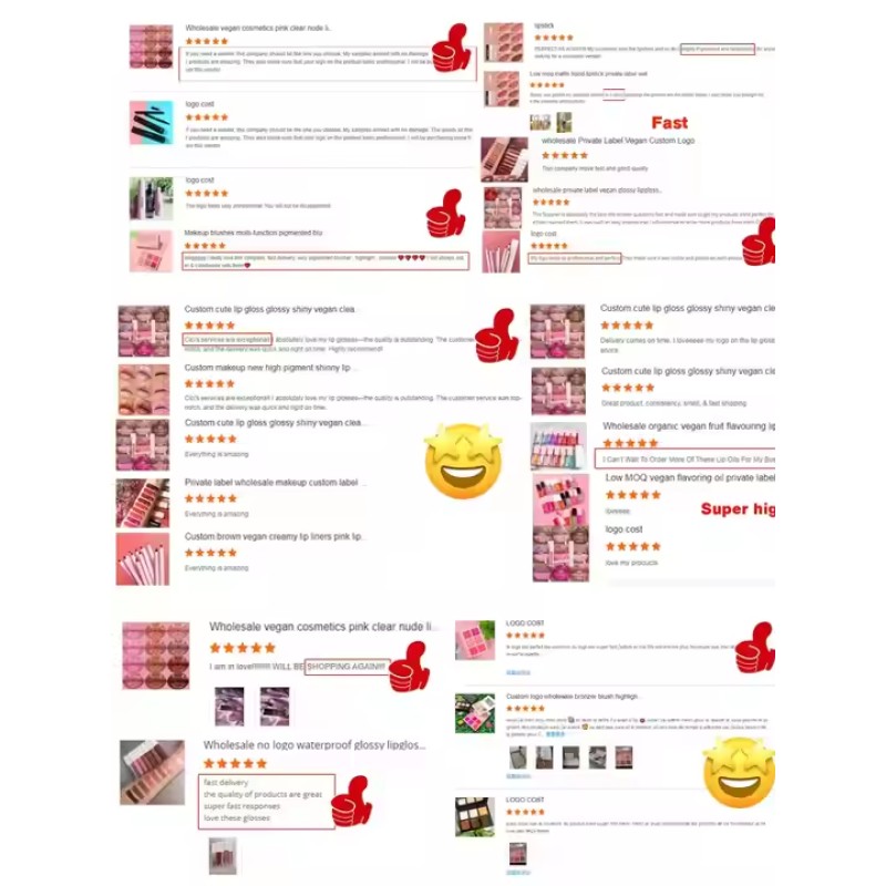 Lip Gloss Supplier - New Package Shiny Gold Tube Custom Vegan Lip Gloss