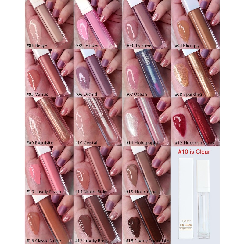 Lip Gloss Manufacturer - Wholesale No Logo Waterproof Shimmer Lip Gloss