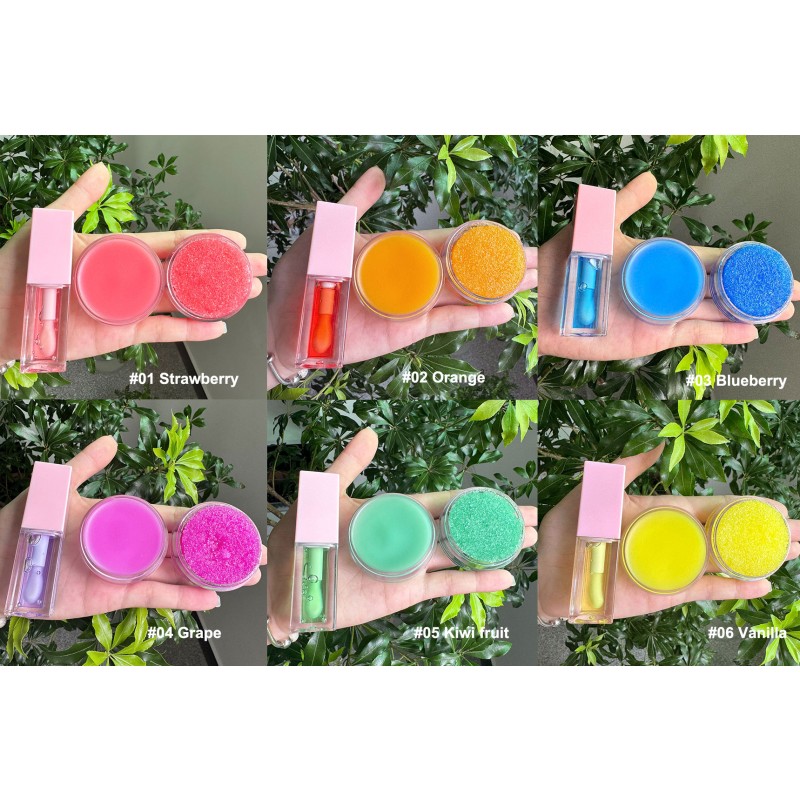 Lip Care Set Manufacturer - Skin Care Vegan Daily Lip Scrub Private Label Set