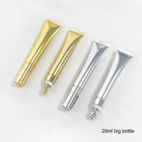 Lip Gloss Supplier - New Package Shiny Gold Tube Custom Vegan Lip Gloss