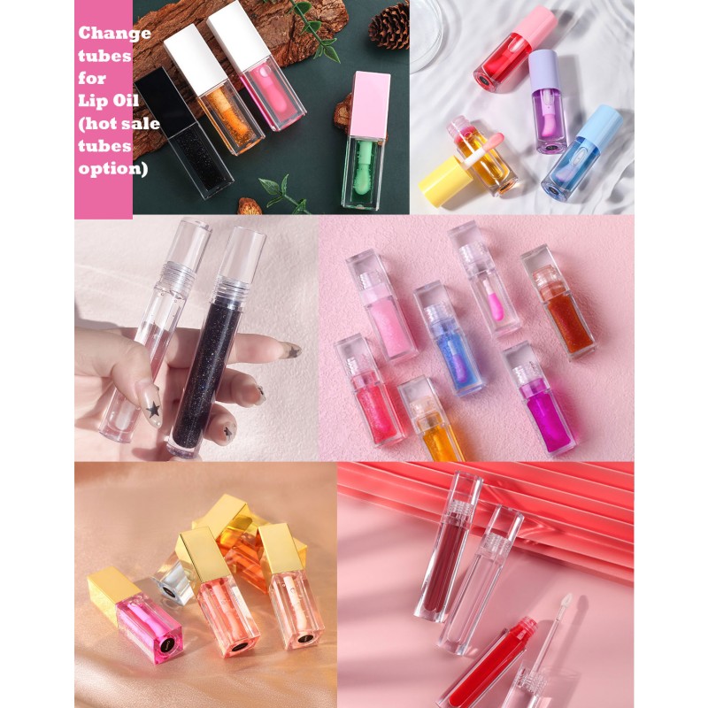 Lip Oil Factory - Vanilla Scent Natural Color Changing Pink Vegan Lip Oil