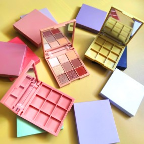 Eyeshadow Palette Manufacturer - High Pigment No logo Bright 9 Colors Vegan Palette
