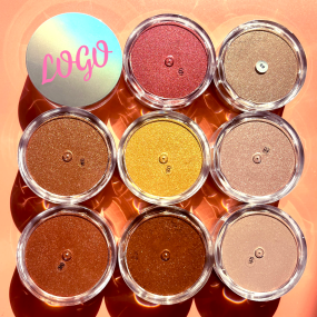 Highlighter Palette Supplier - Waterproof No logo Loose Highlighter Makeup Palette
