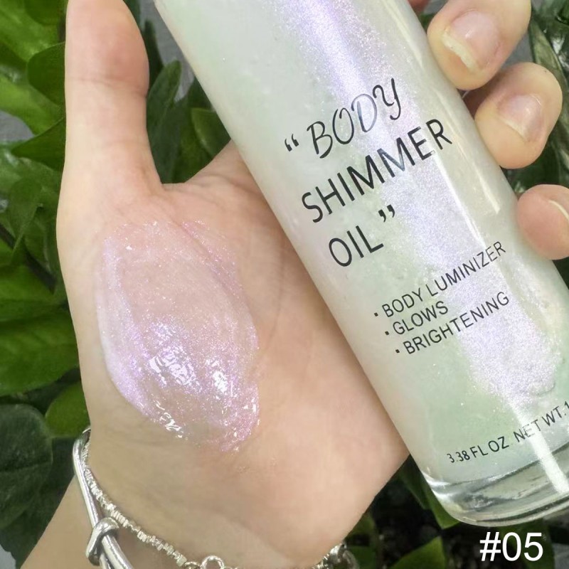 Body Shimmer Oil Manufacturer - Wholesale No logo Shimmering Body Glitter Oil
