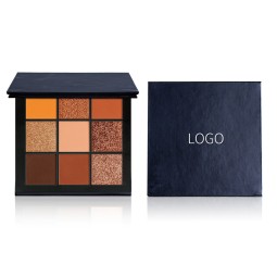 Eyeshadow Palette Supplier - Customized 9 Color Pigmented Orange Eyeshadow Palette
