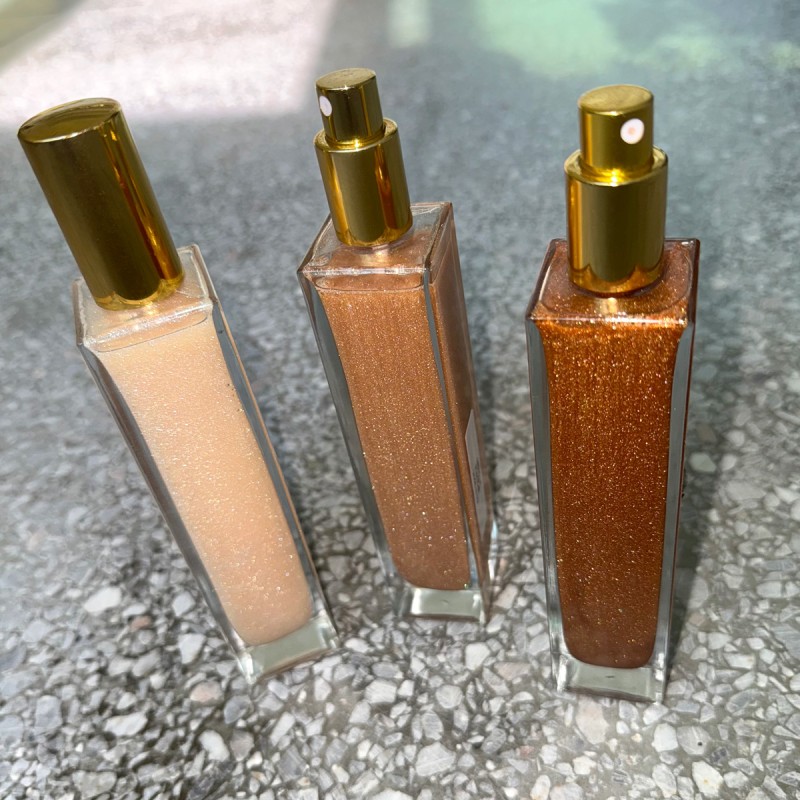 Shimmer Dry Oil Supplier - Private Label Shimmering Vegan Face Hair Dry Oil