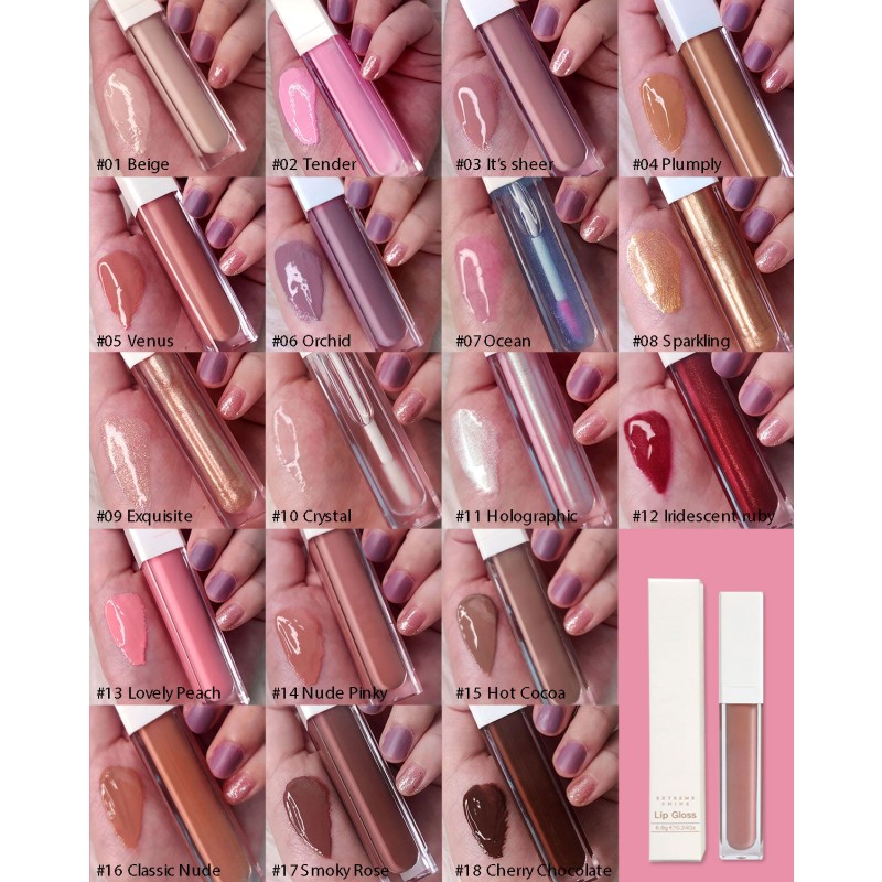 Lip Gloss Supplier - High Quality Shimmer Vegan Private Label Lip Gloss