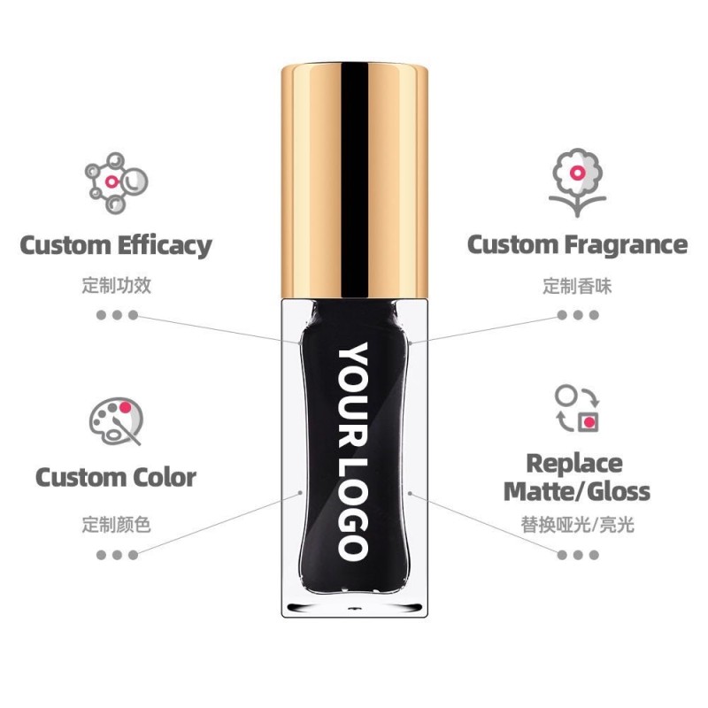 Lip Tint Supplier - New Design Black Vegan High Quality Brown Lip Tint