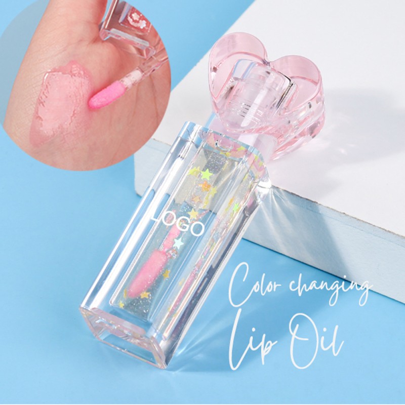 Lip Oil Factory - Vanilla Scent Natural Color Changing Pink Vegan Lip Oil