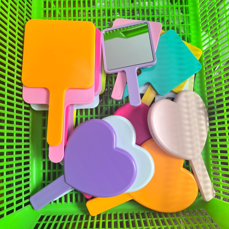 Cosmetic Hand Mirror Supplier - Private Label ABS Plastic Compact Square Mirror