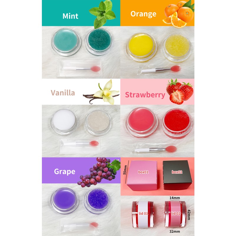Lip Balm Scrub Manufacturer - Low MOQ 2 in 1 Private Label Vegan Fruit Balm