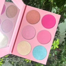 Highlighter Palette Supplier - Talc Free Cute Vegan Shiny Highlighter Palette