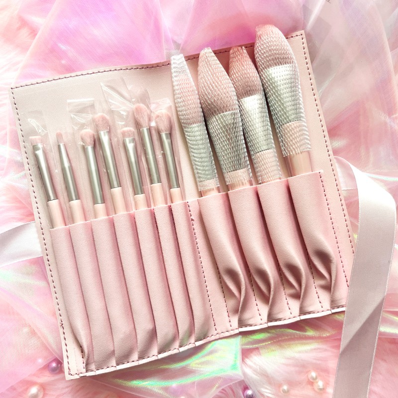 Makeup Brush Set Supplier - Wholesale High Quality Customized Black pink Brush