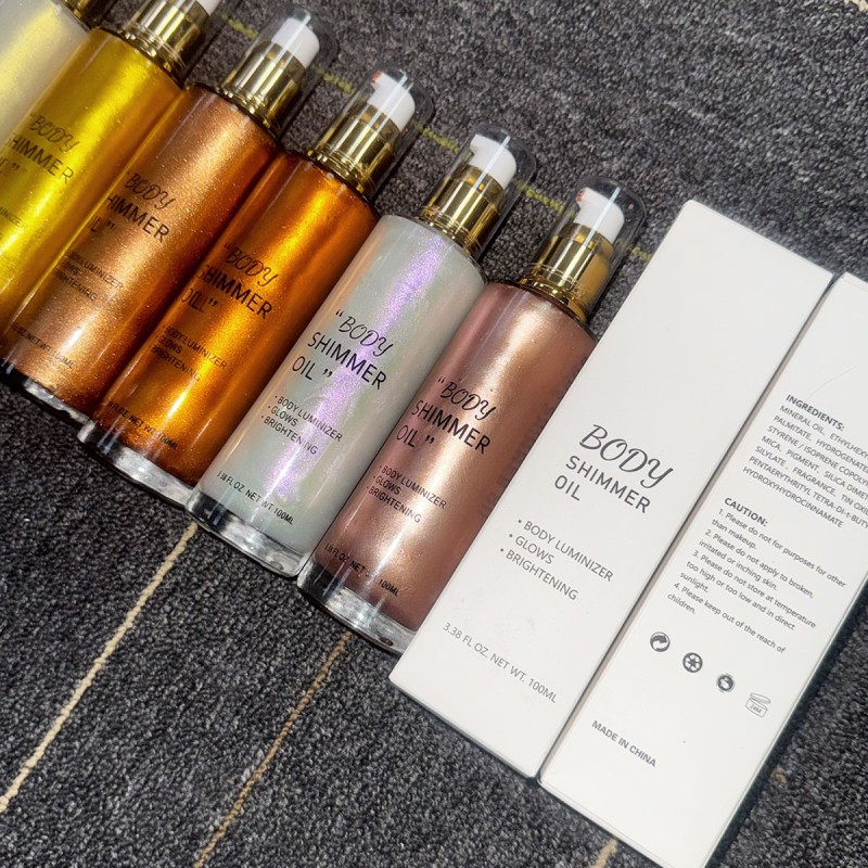 Body Shimmer Oil Supplier - Vegan Waterproof Long Lasting Custom Shimmer Oil