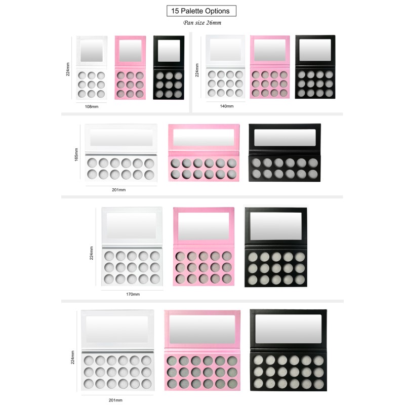 Eyeshadow Palette Supplier - Talc Free Custom Matte Shimmer Vegan Palette
