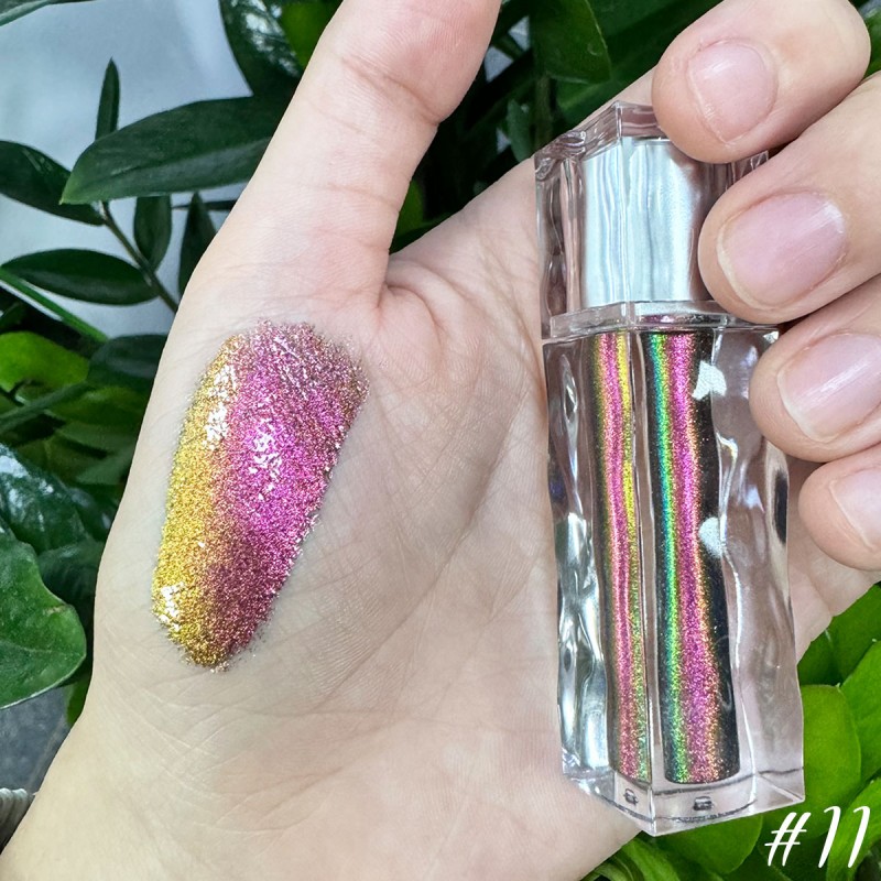 Lip Gloss Factory - Golden Shade Low Moq Chameleon Shimmer Glitter Lipgloss