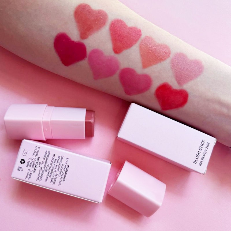 Blush Stick Manufacturer - New Design Wholesale Private Label Heart Blush Stick