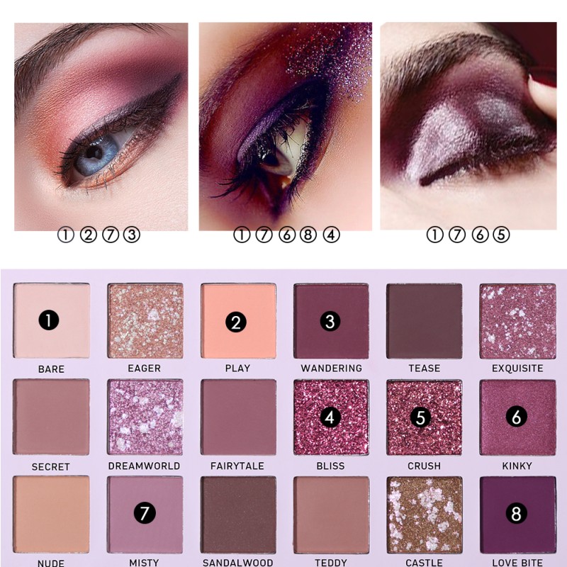 Eyeshadow Palette Supplier - 18 Colors Desert Rose Lasting Waterproof